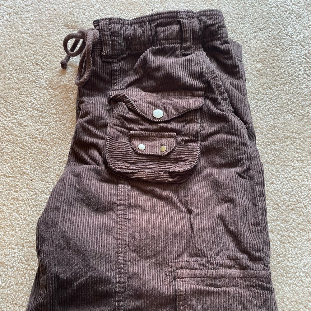 Free People Tahiti Cord Cargo Pants